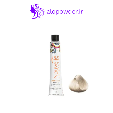 رنگ مو نقره ای نوول Nouvelle شماره 90.01 حجم 100ml
