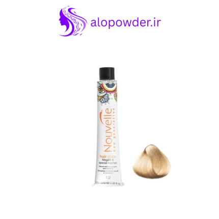 رنگ مو یونیک بلوند سرد قطبی نوول Nouvelle شماره 12.0 حجم 100ml