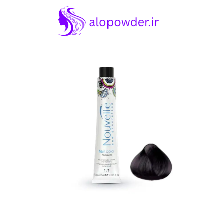 رنگ مو مشکی بادمجانی نوول Nouvelle شماره 2.20 حجم 100ml