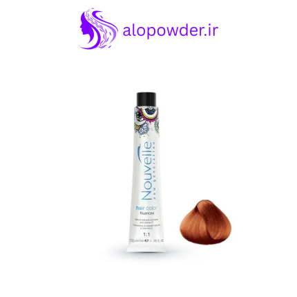 رنگ مو عقیق سرخ روشن نوول Nouvelle شماره 8.34R حجم 100ml