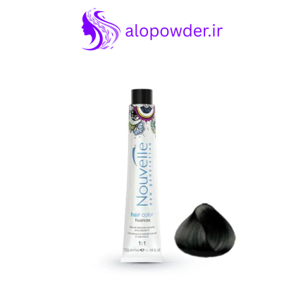 رنگ مو مشکی مرواریدی نوول Nouvelle شماره 3.78 حجم 100ml