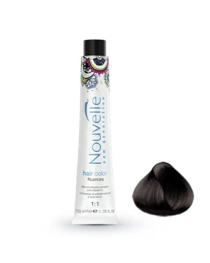 رنگ مو قهوه ای خیلی تیره نوول Nouvelle شماره 2 حجم 100ml
